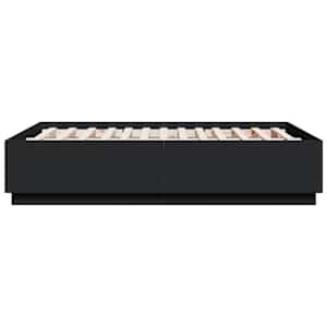Rám postele s LED osvětlením černý 140x190 cm kompozitní dřevo - obrázek 7
