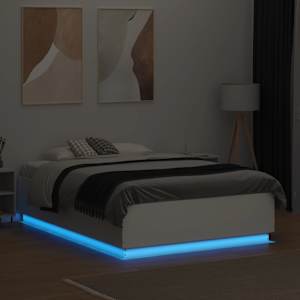 Rám postele s LED osvětlením bílý 135 x 190 cm kompozitní dřevo - obrázek 4