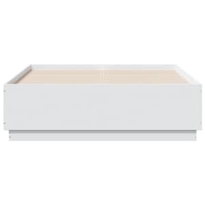 Rám postele s LED osvětlením bílý 135 x 190 cm kompozitní dřevo - obrázek 6