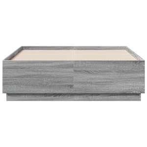 Rám postele s LED osvětlením šedý sonoma 135 x 190 cm kompozit - obrázek 6