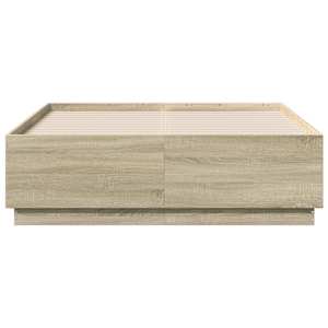 Rám postele s LED osvětlením dub sonoma 120 x 190 cm kompozit - obrázek 6