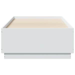 Rám postele s LED osvětlením bílý 90 x 190 cm kompozitní dřevo - obrázek 6