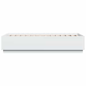Rám postele s LED osvětlením bílý 90 x 190 cm kompozitní dřevo - obrázek 7