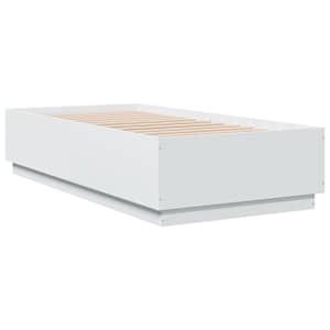 Rám postele s LED osvětlením bílý 90 x 190 cm kompozitní dřevo - obrázek 8
