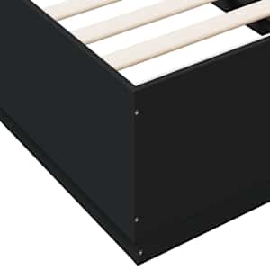 Rám postele s LED osvětlením černý 90 x 190 cm kompozitní dřevo - obrázek 9