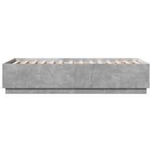 Rám postele s LED osvětlením betonově šedý 90 x 190 cm kompozit - obrázek 7