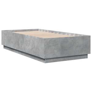 Rám postele s LED osvětlením betonově šedý 90 x 190 cm kompozit - obrázek 8