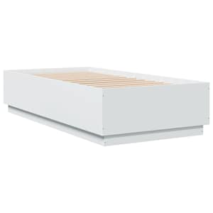 Rám postele s LED osvětlením bílý 75 x 190 cm kompozitní dřevo - obrázek 8