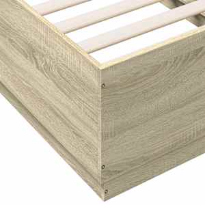 Rám postele s LED osvětlením dub sonoma 75 x 190 cm kompozit - obrázek 9