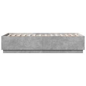 Rám postele s LED osvětlením betonově šedý 75 x 190 cm kompozit - obrázek 7