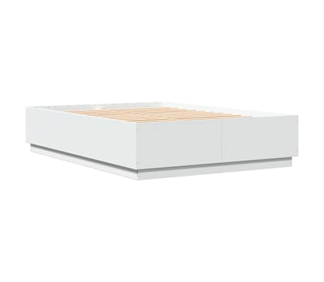 vidaXL Bedframe bewerkt hout wit 160x200 cm