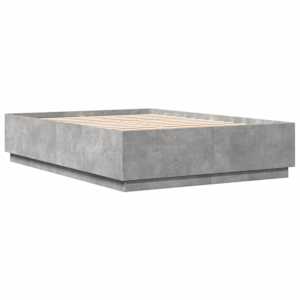 Rám postele betonově šedý 150 x 200 cm kompozitní dřevo - obrázek 6