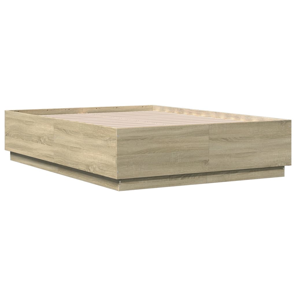 Bed Frame Bedroom Bed Base Bedstead Mattress Foundation Engineered Wood vidaXL