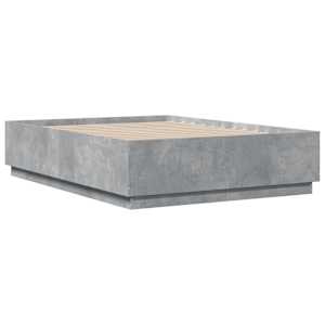 Rám postele betonově šedý 140 x 190 cm kompozitní dřevo - obrázek 6