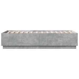 Rám postele betonově šedý 75 x 190 cm kompozitní dřevo - obrázek 5