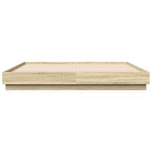 Rám postele s LED osvětlením dub sonoma 200 x 200 cm - obrázek 6