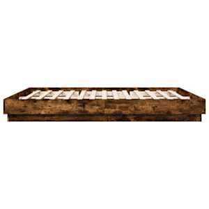 Rám postele s LED osvětlením kouřový dub 200 x 200 cm - obrázek 7