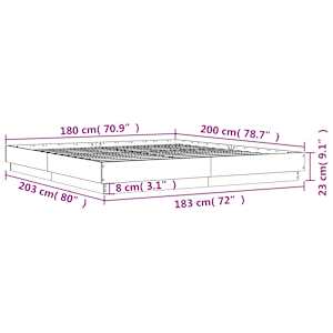 Rám postele s LED osvětlením dub sonoma 180 x 200 cm - obrázek 14