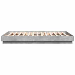 Rám postele s LED osvětlením betonově šedý 150 x 200 cm - obrázek 7