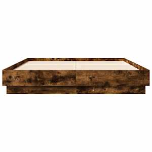 Rám postele s LED osvětlením kouřový dub 120 x 190 cm - obrázek 6
