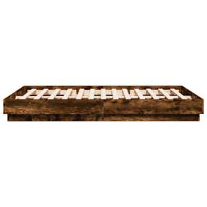 Rám postele kouřový dub 150 x 200 cm kompozitní dřevo - obrázek 5