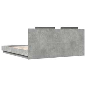 Rám postele s čelem a LED osvětlením betonově šedý 180x200 cm - obrázek 8