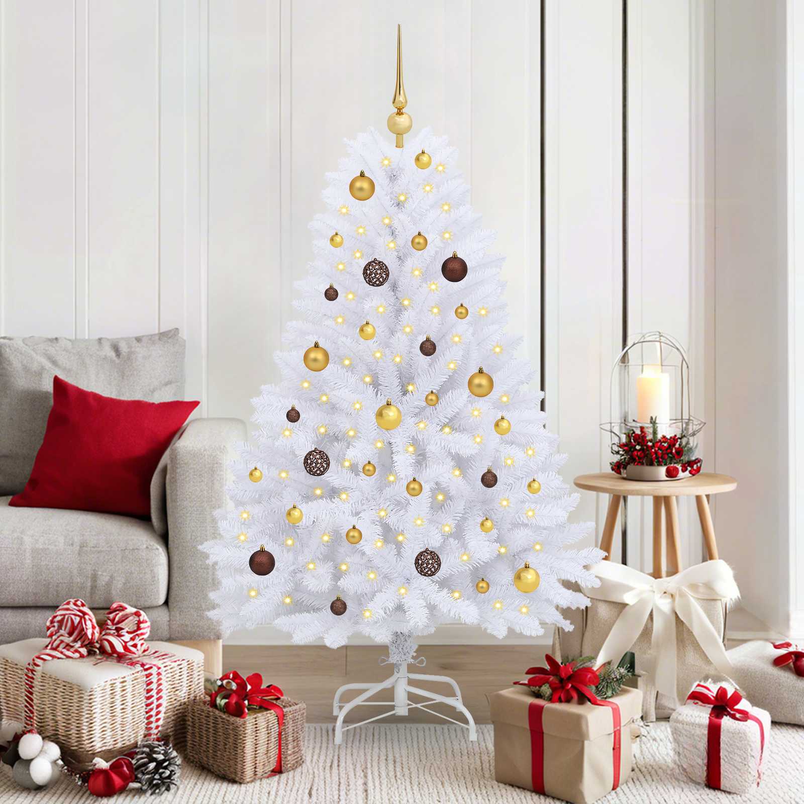 Withtificial Christmas eglite white 80 x 80 x 150 cm