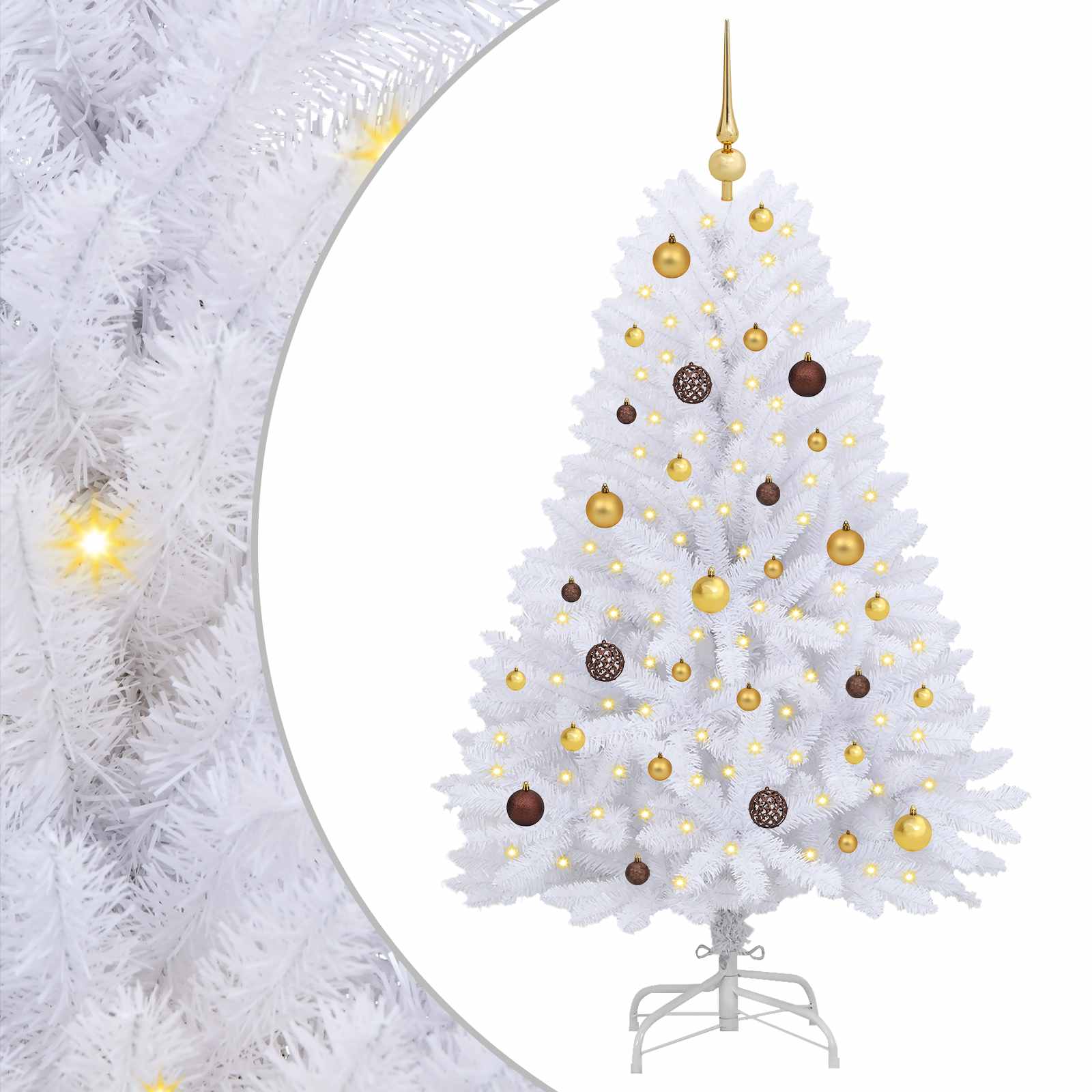 Withtificial Christmas eglite white 80 x 80 x 150 cm