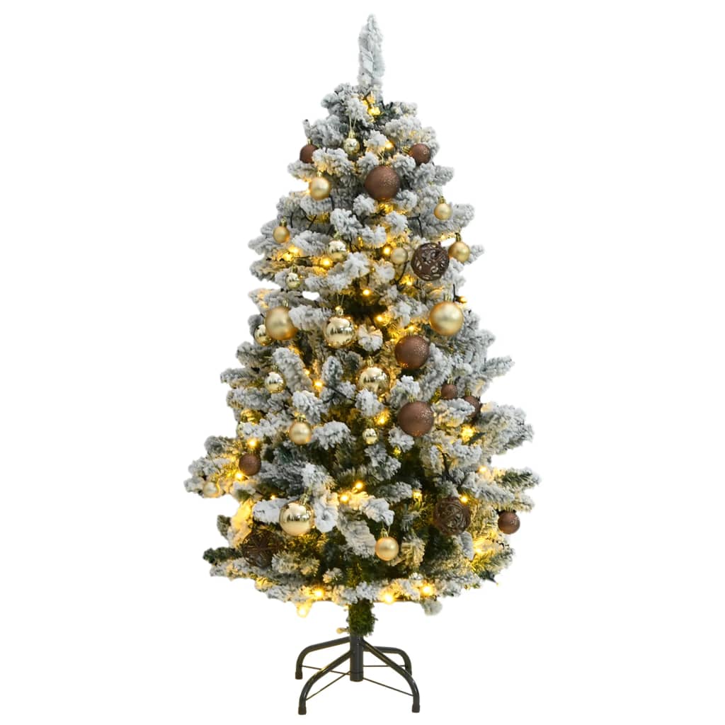 Umjetno božićno drvce 150 LED sa šarkama i kuglicama 150 cm Božićna drvca Naručite namještaj na deko.hr