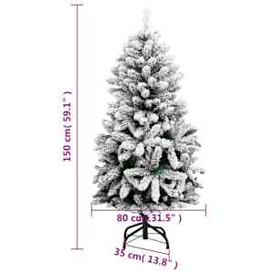 Umělý sklápěcí vánoční stromek se 150 LED a koulemi 150 cm - obrázek 15
