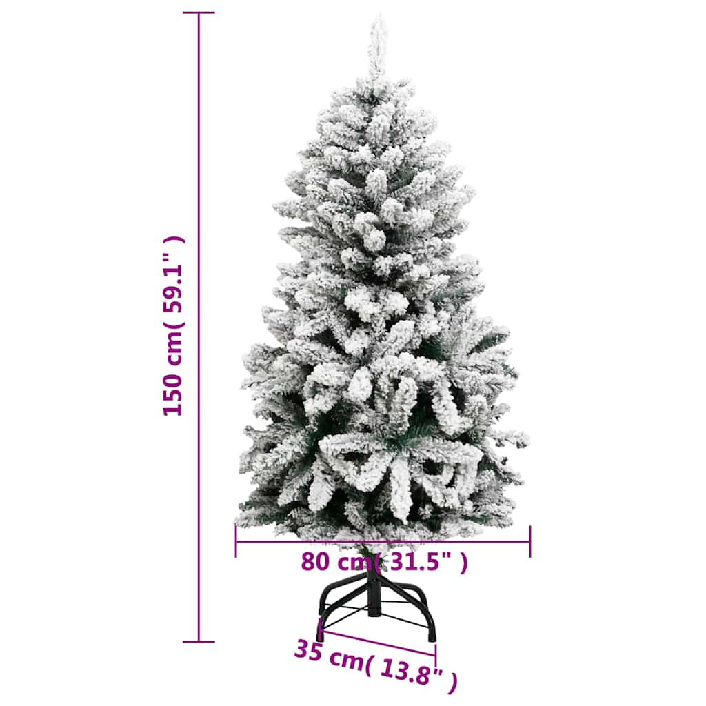 Umělý sklápěcí vánoční stromek se 150 LED a koulemi 150 cm - obrázek 16