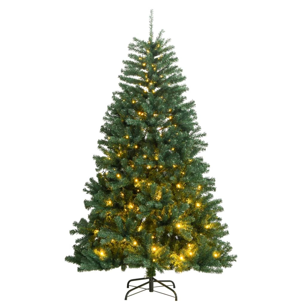 vidaXL Tekojoulukuusi saranoilla 300 LED-valoa 210 cm