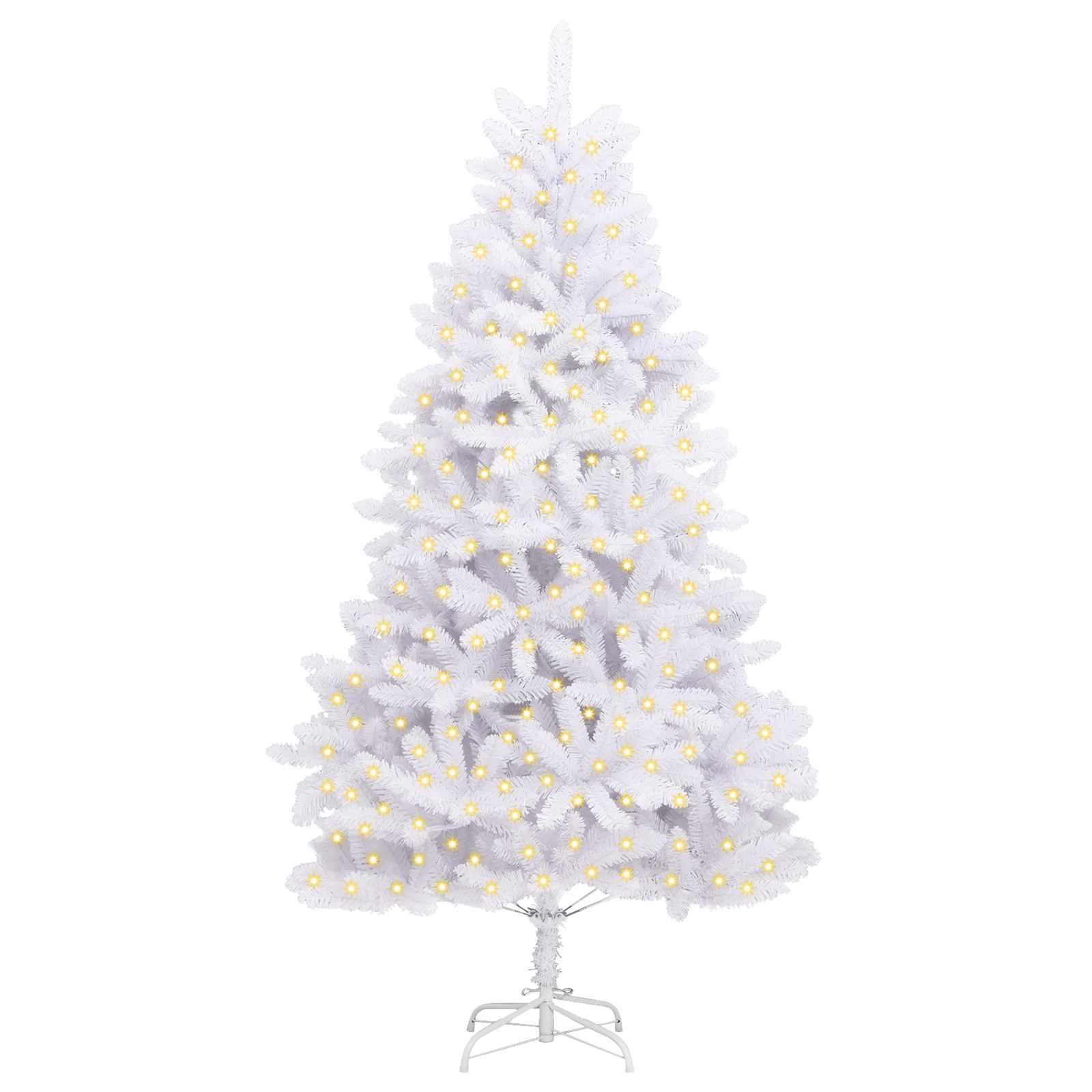 Kunstkerstboom met 300 LED Wit 240 cm PVC en Metaal image 3