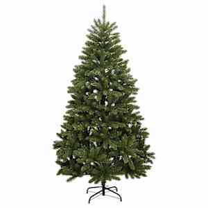 Umělý sklápěcí vánoční stromek s 300 LED a koulemi 240 cm - obrázek 5