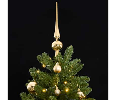 vidaXL Brad Crăciun artificial articulat cu 300 LED-uri/globuri 300 cm