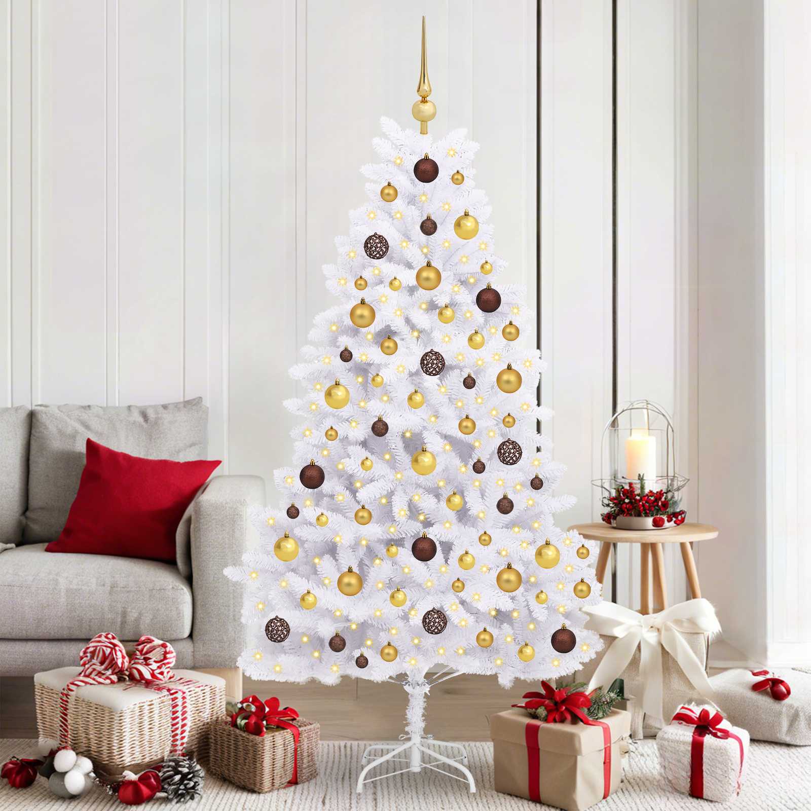 Withtificial Christmas eglite white 90 x 90 x 180 cm