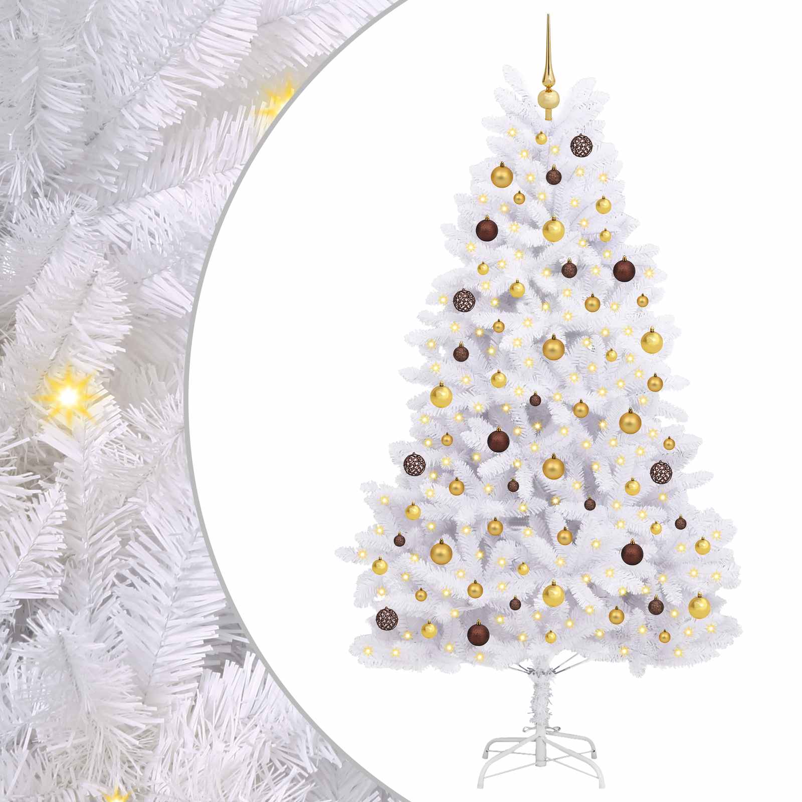 Withtificial Christmas eglite white 106 x 106 x 210 cm