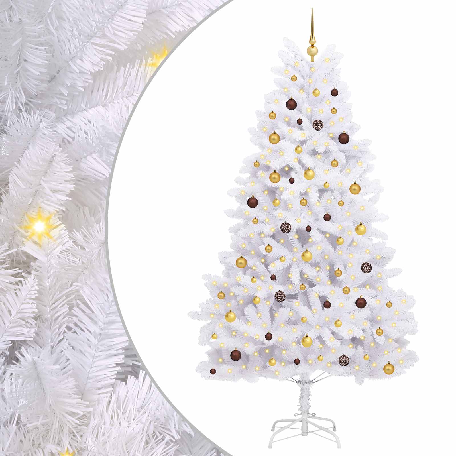 Withtificial Christmas eglite white 120 x 120 x 240 cm