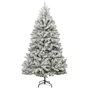 Umělý sklápěcí vánoční stromek s 300 LED a koulemi 240 cm - obrázek 5