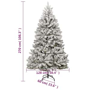 Umělý sklápěcí vánoční stromek s 300 LED a koulemi 270 cm - obrázek 15