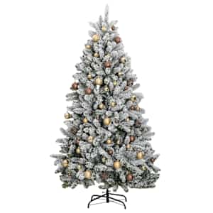 Umělý sklápěcí vánoční stromek s 300 LED a koulemi 270 cm - obrázek 4