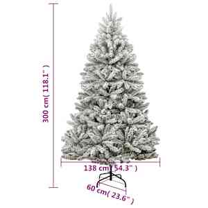 Umělý sklápěcí vánoční stromek s 300 LED a koulemi 300 cm - obrázek 15