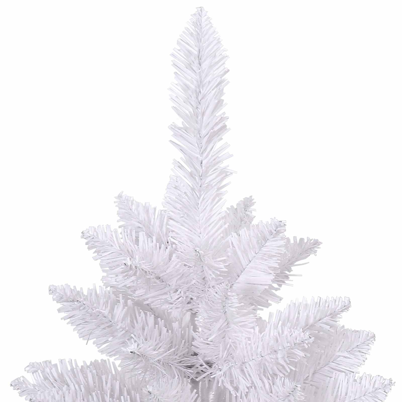Umestno božično drevo 270 cm PVC in jeklo Bela