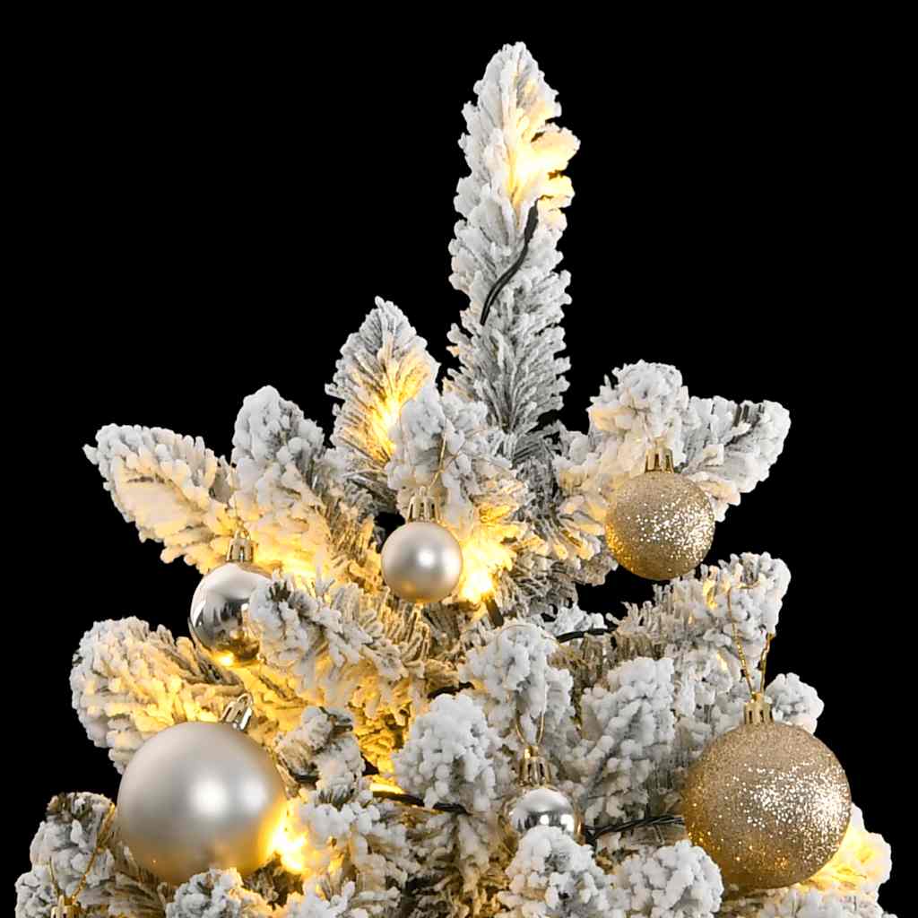 Thumbnail - vidaXL Künstlicher Weihnachtsbaum Klappbar 300 LEDs & Kugeln 240 cm