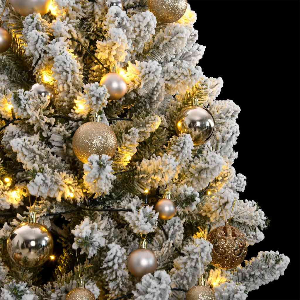 Thumbnail - vidaXL Künstlicher Weihnachtsbaum Klappbar 300 LEDs & Kugeln 240 cm
