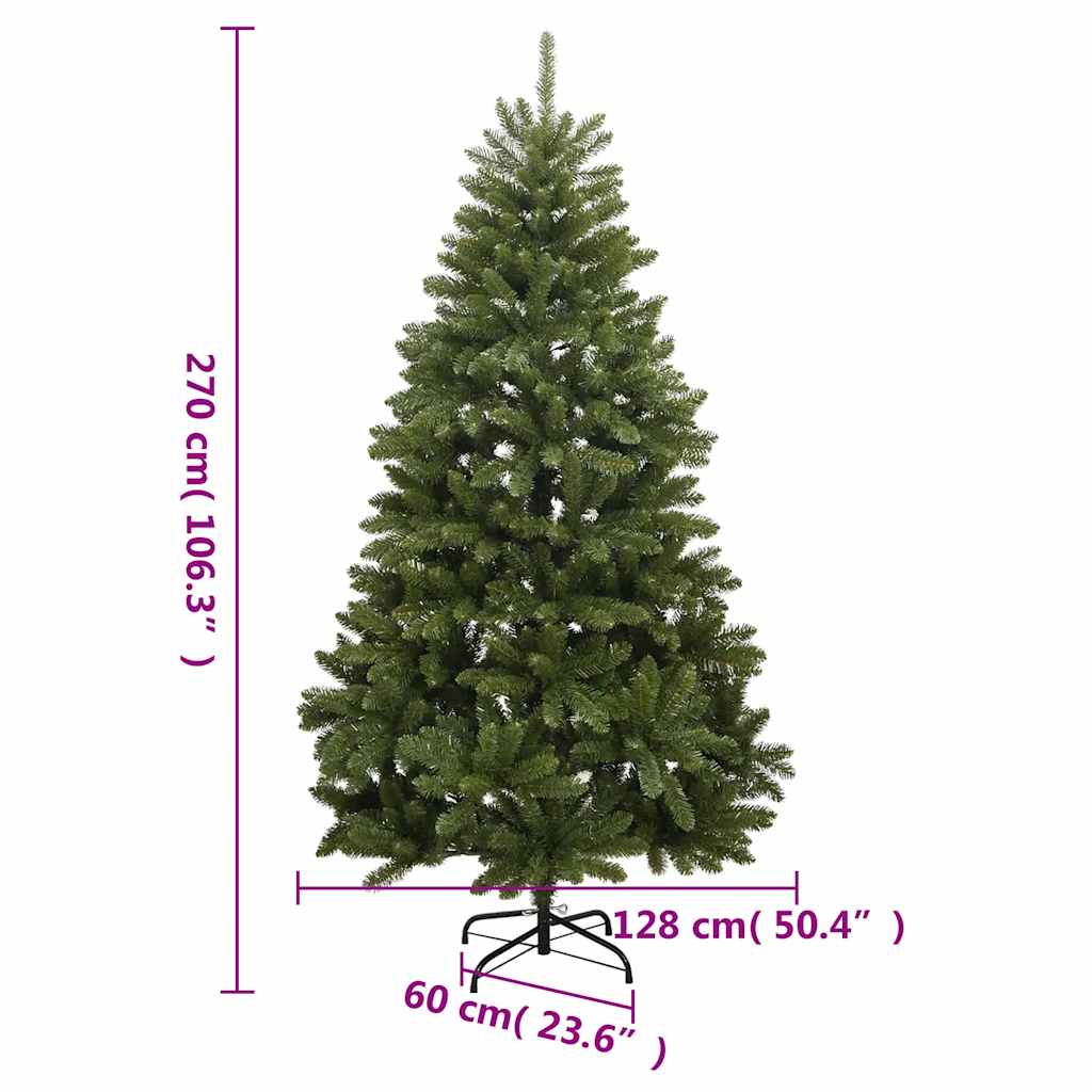Umělý sklápěcí vánoční stromek s 300 LED a koulemi 270 cm - obrázek 16