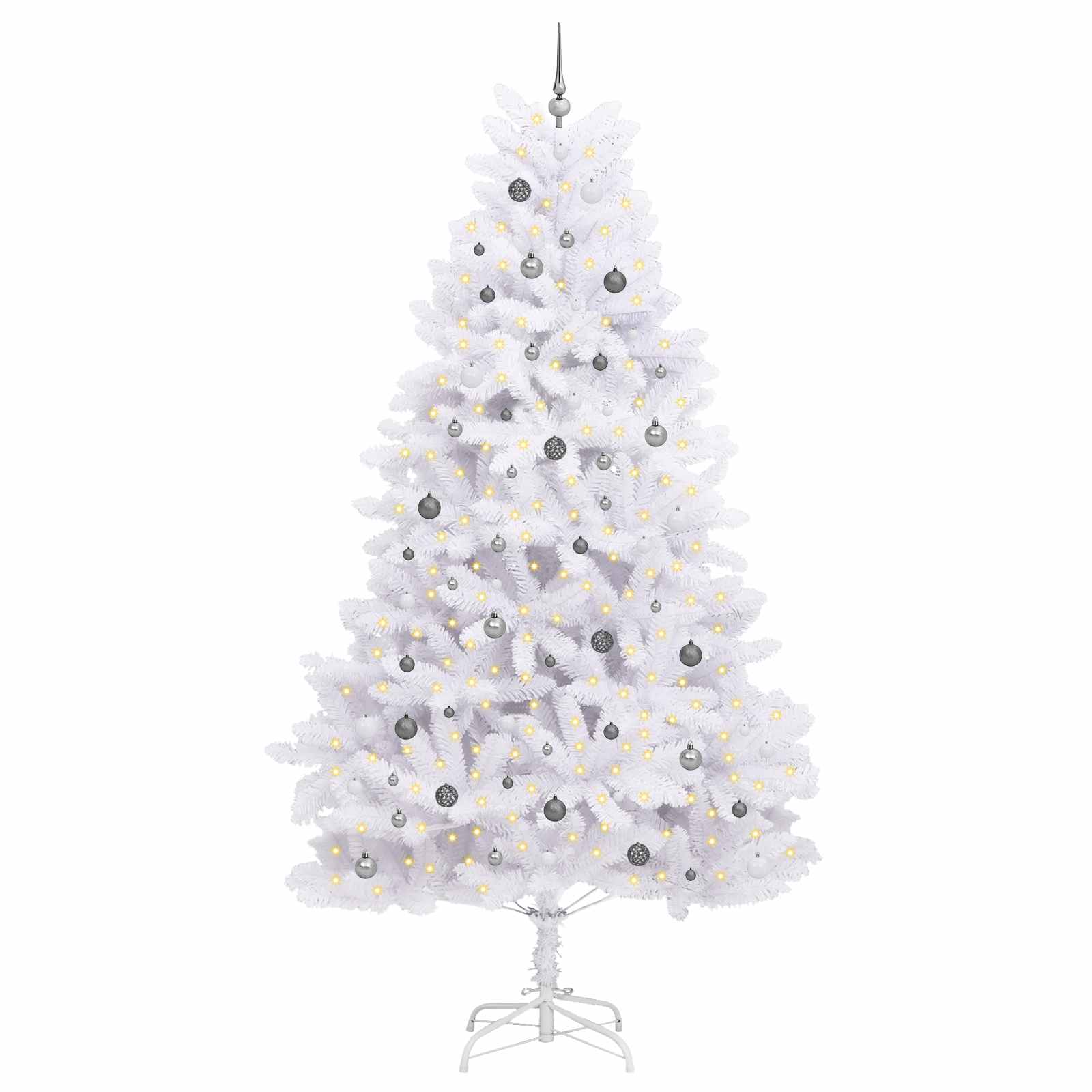 Thumbnail - vidaXL Künstlicher Weihnachtsbaum Weiß 138 x 138 x 300 cm