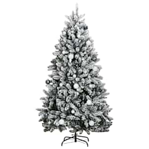 Umělý sklápěcí vánoční stromek s 300 LED a koulemi 210 cm - obrázek 4