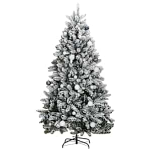 Umělý sklápěcí vánoční stromek s 300 LED a koulemi 240 cm - obrázek 4