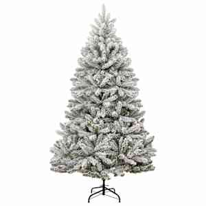 Umělý sklápěcí vánoční stromek s 300 LED a koulemi 240 cm - obrázek 5